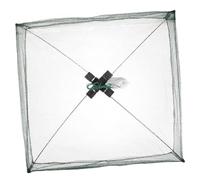 Kisangel Foldable Open Type Fishing Net Fish Storage Trap for Lobster Shrimp Crab Multi-use Fishing with Wear-resistant and Easy Control