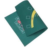 Kisangel Foldable Waterproof Poker Game Mat with Double Sided Felt Surface for Comfortable Touch, for Themed Parties and Home Gatherings, Green Poker Table Top Accessory