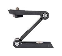 Kisangel Foldable Z-Type Phone Tripod with Rotatable Plastic Clip, Pan Tilt Camera Holder Stand for Desktop and Mobile Photography