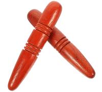 Kisangel Foot Massage Stick Thai Massage Roller 2pcs Wooden for Legs and Hands, Easy to Hold Acupuncture Tool to Stimulate Reflex Points, Brown for Muscle Relaxation and Circulation