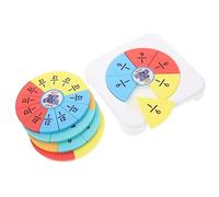 Kisangel Fraction Puzzles Educational Kit Creative Math Teaching for Elementary School Fraction Circles for Learning and Random Color