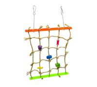 Kisangel Funny Parrot Rope Toy Bird Climbing Net Parrot Plaything Bird Toy Cockatiels Parakeets Random Style
