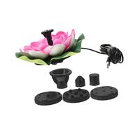Kisangel Garden Fountain Birdbath Pond Decor Floating Fountain Powered Outdoor Decorative Water Feature