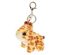 Kisangel Giraffe Plush Animal Keychain Backpack Keyring Cute Cartoon Pendant Soft Stuffed Toy for Bag or Car Decoration