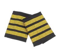 Kisangel Gold Pilot Epaulette for Captain Shoulder Boards for Flight Attendant Uniform Roleplay Costume Accessory for Stage Performance and Party Leadership Symbol