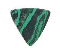 Kisangel Green Gemstone Large Triangular Guitar Pick Plectrum for Ukulele and Bass, Sturdy Instrument Supply Accessory for Guitar Practice and Performance