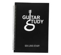 Kisangel Guitar Beginner Notebook A4 Portable Six-string Chord Sheet Music Book Music Manuscript Paper for Learning and Practice