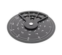 Kisangel Guitar Chord Wheel Circle of Fifths Wheel Aluminum Alloy Black for Guitar and Ukulele, Composing and Transposing, Lessons and Teaching, Beginners and Advanced Players