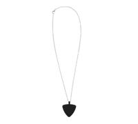 Kisangel Guitar Pick Necklace: Silicone Heart-Shaped Guitar Pick Holder Storage Pendant Necklace for Bass Ukulele Music Lovers Guitarists