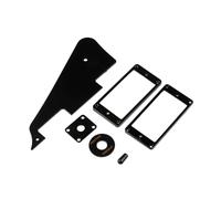 Kisangel Guitar Pickguard Replacement Accessory Black Plastic Break Resistance Impact Protection for DIY Guitar Part Learners and Music Bands