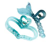 Kisangel Hair Claw Clips with Strong Hold and Easy to Open Features Plastic Hair Accessories for Women 2pcs Stylish and Simple Design for Daily Use