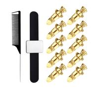 Kisangel Hairdressing Supplies Hair Partition Selecting Tools Metal Hair Separator Ring for Making Highlights, Hairdressing and Cosplay