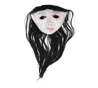 Kisangel Halloween Horror Mask for Adults Realistic Female Ghost Headwear Scary Costume Accessory for Parties Cosplay and Haunted Houses Detailed Craftsmanship for Immersive Storytelling