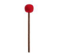 Kisangel Handcrafted Wool Felt Striker Mallet for Singing Bowl, Small Thick Hardwood Wooden Tapping Stick, Red Wool Felt Meditation Accessory for Buddhist Sound Healing and Chanting Bowls
