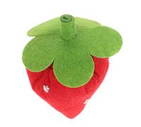 Kisangel Handmade Felt Strawberry with Detachable Parts Realistic Faux Strawberry Plush for Summer Tiered Tray Kitchen Decor Party Display and Photo Props Soft Fabric Artificial Fruit
