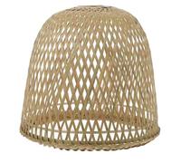 Kisangel Handmade Rural Style Bamboo Pendant Lamp Cover Woven Lampshade for Home Bar Restaurant Vintage Natural Ceiling Light Shade for Warm Elegant Atmosphere