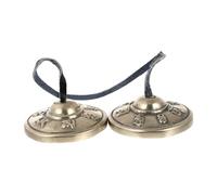 Kisangel Handmade Tibetan Buddhist Cymbal Bell Religious Percussion Instrument for Meditation Yoga Chic Buddhist Supply