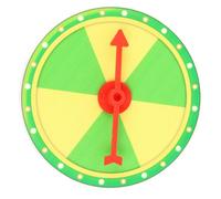 Kisangel Hanging Lottery Prize Wheel DIY Small Prize Wheel Plastic Game Prop Decorative Wall Turntable Practical and Adorable for Teaching Activity