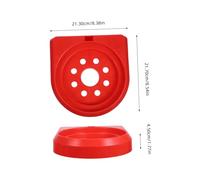 Kisangel Heavy-duty Fire Extinguisher Base Bracket Plastic Mounting Support for Extinguishers Anti-tip Non-slip Design Installation Space-saving Fire Safety Stand