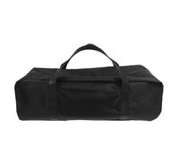 Kisangel Heavy Duty Oxford BBQ Tool Storage Bag with Zipper Portable Handle Outdoor Camping Organizer for Grilling Utensils Spatulas Tongs Forks Compact Black