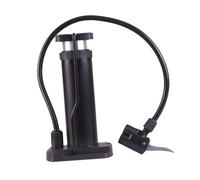 Kisangel High-pressure Foot Activated Bike Floor Pump with Barometer Portable Lightweight Cycle Inflator for Bicycle Electric Bike Metal and Construction Black