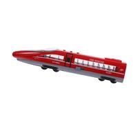 Kisangel High-speed Railway Pull Back Toy for Kids, Interactive Friction Powered Plastic Train Model, Red Colour, for Home Decoration and Fun Party Favors, Random Color