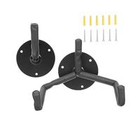 Kisangel Horizontal Guitar Wall Mount Ukulele Hanger Metal Wall Hanger for Guitar Bass Display Rack in Bedroom Studio