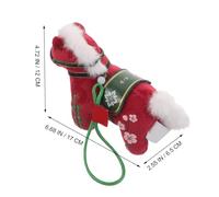 Kisangel Horse Year Plush Mascot Pendant Soft Red Stuffed Animal Charm for Bag Purse Car Rearview Mirror Farm Animal with Success Horse Symbol for Celebration gift for for for for for for