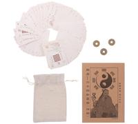 Kisangel I Ching Divination Card Set with Ancient Chinese Coins Feng Shui Fortune Set Collectible Decorative Paper Cards for Spiritual Insight and Wealth Luck