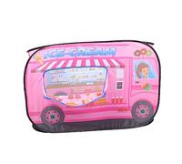 Kisangel Ice Cream Truck Tent Folding Playhouse for Indoor Outdoor Fun Creative Ice Cream Shape Design Easy Storage for Imaginative Play