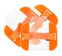 Kisangel ID Card Armband Clips 3Pcs Adjustable Badge Holders with Protective Covers for Office and Security Staff