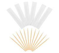 Kisangel Individually Packed Bamboo Toothpicks with Appetite Enhancer, Simple and Elegant Paper Wrapped Tooth Picks for Hotel and On-the-Go Use, Single Ended Design for Food Presentation