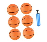 Kisangel Inflatable Mini Basketball PVC Balls with Pump Bright Color Plaything for Hand Eye Coordination and Fine Motor Skill Development Random Color
