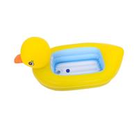 Kisangel Inflatable PVC Bathtub for Newborns Portable Bath Tub with Ergonomic Design Dual Mode for Lying and Sitting Basin for Travel and Daily Bath