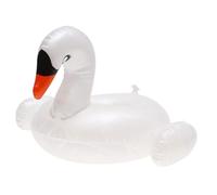 Kisangel Inflatable White Swan Water Beer Holder Float Mat Lightweight PVC Swim Beer Mat for Pool Parties Easy to Inflate and Deflate Floating Cup Tray for Summer Water Fun