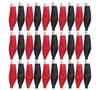 Kisangel Insulated Alligator Clips Colored 48pcs Electrical Test Clamps with Secure Hold and Clamping, PVC and Iron Material, for Battery Charging and Testing