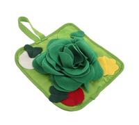 Kisangel Interactive Snuffle Activity Mat for Rabbits and Small Pets Green Slow Feeder Nosework Pad for Bunny Guinea Pigs Ferrets Chinchillas Mental Stimulation for Cognitive Enrichment and