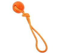 Kisangel Interactive Sturdy Puppy Chew Ball for Dogs, Portable Orange Molar for Teething and Self-play, Suitable for Golden Retriever and Northern Breed Training
