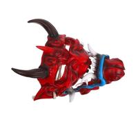 Kisangel Japanese Hannya Mask Halloween Costume Accessory for Men and Women Adjustable Devil-inspired Creature Mask with Elastic Strap for Parties and Festivals