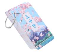 Kisangel Japanese Learning Cards for Beginners Katakana Hiragana Gojūon Flash Cards with Ring Portable Alphabet Letters for Self Study and Easy Japanese Practice