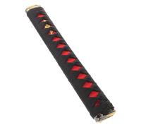Kisangel Japanese Samurai Handle Replacement for Wakizashi and Tanto Swords, Wooden Grip with Non-slip Polyester Wrap, Heat Resistant and Comfortable for DIY Handle Making and Cosplay,