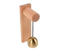 Kisangel Japanese Style Wooden Door Chime with Retro Wind Bell for Shopkeepers Business Entry Alert Metal Construction Clear Resonant Sound for Office Restaurant Front Door Decor