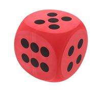 Kisangel Jumbo Foam Dice for Rounded Edges Red Educational Giant Dice for Classroom Activities Board Game Accessory Party Game Prop Soft EVA Multipurpose