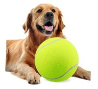 Kisangel Jumbo Giant Tennis Ball for Dogs Soft Flexible Nylon Pet for Outdoor Play Beach Park Bright Light Green Oversized Ball for Interactive Training and Sports Activities