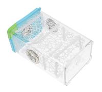 Kisangel Jumping Spider Habitat Enclosure Compact Stackable Reptile Breeding Box Transparent Lid for Tarantula Scorpion Snake and Gecko Care