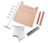 Kisangel Key Kalimba Thumb Piano DIY Kit Easy to Assemble Acrylic Instrument for Beginners Vintage Design with Professional Ergonomic Comfort Portable Musical Accessory for Relaxed Playing