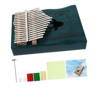 Kisangel Key Wooden Thumb Piano Kalimba with Deer Pattern Beginner-friendly Finger Instrument Portable North American Handcrafted Mbira Gift