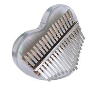 Kisangel Keys Acrylic Kalimba Piano Transparent Finger Piano for Beginners with Storage Bag Tuning Hammer and Note Stickers Mini Musical Instrument for Travel and Relaxation