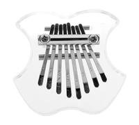 Kisangel Keys Acrylic Kalimba Thumb Piano for Beginners Mini Transparent Finger Piano with Clear Bright Sound Portable Musical Instrument for Music Lovers