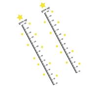 Kisangel Kids Height Wall Sticker Star Design Growth Chart Full Colour Self-Adhesive PVC Material with Fine Picture Quality to Decorate Your Room Or for Children Room Decor